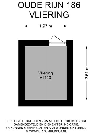 Floorplan - Oude Rijn 186, 2312 HM Leiden